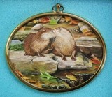 otters miniature painting