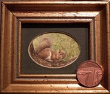 squirrel miniature painting